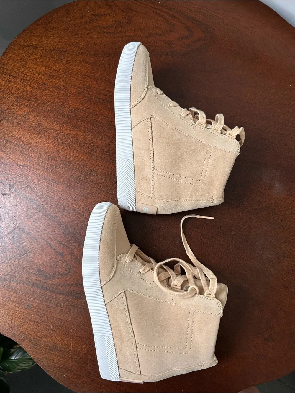 Sorel Out N About Waterproof Wedge Boots Nova Tan Beige -  Womens Size 7